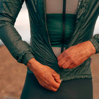 Café du Cycliste Petra Men's Superlight Windjacket Radjacke Mountain Green