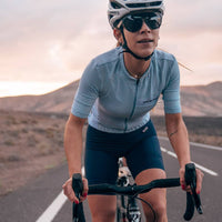 Café du Cycliste Christelle Women's Superlight Cycling Jersey Radtrikot Light Blue