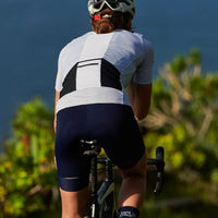 Café du Cycliste Francine Women's Midweight Cycling Jersey Radtrikot White