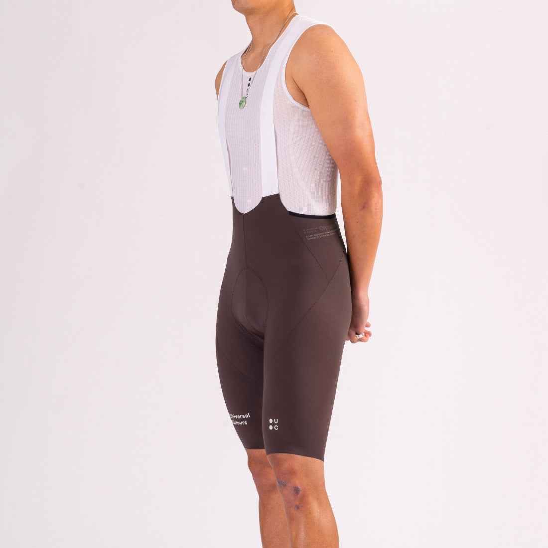 Universal Colours Chroma Men's Bib Short Radhose Heavy Dark Brown