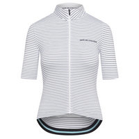 Café du Cycliste Francine Women's Midweight Cycling Jersey Radtrikot White