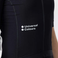 Universal Colours Chroma Women's Short Sleeve Jersey Radtrikot Black