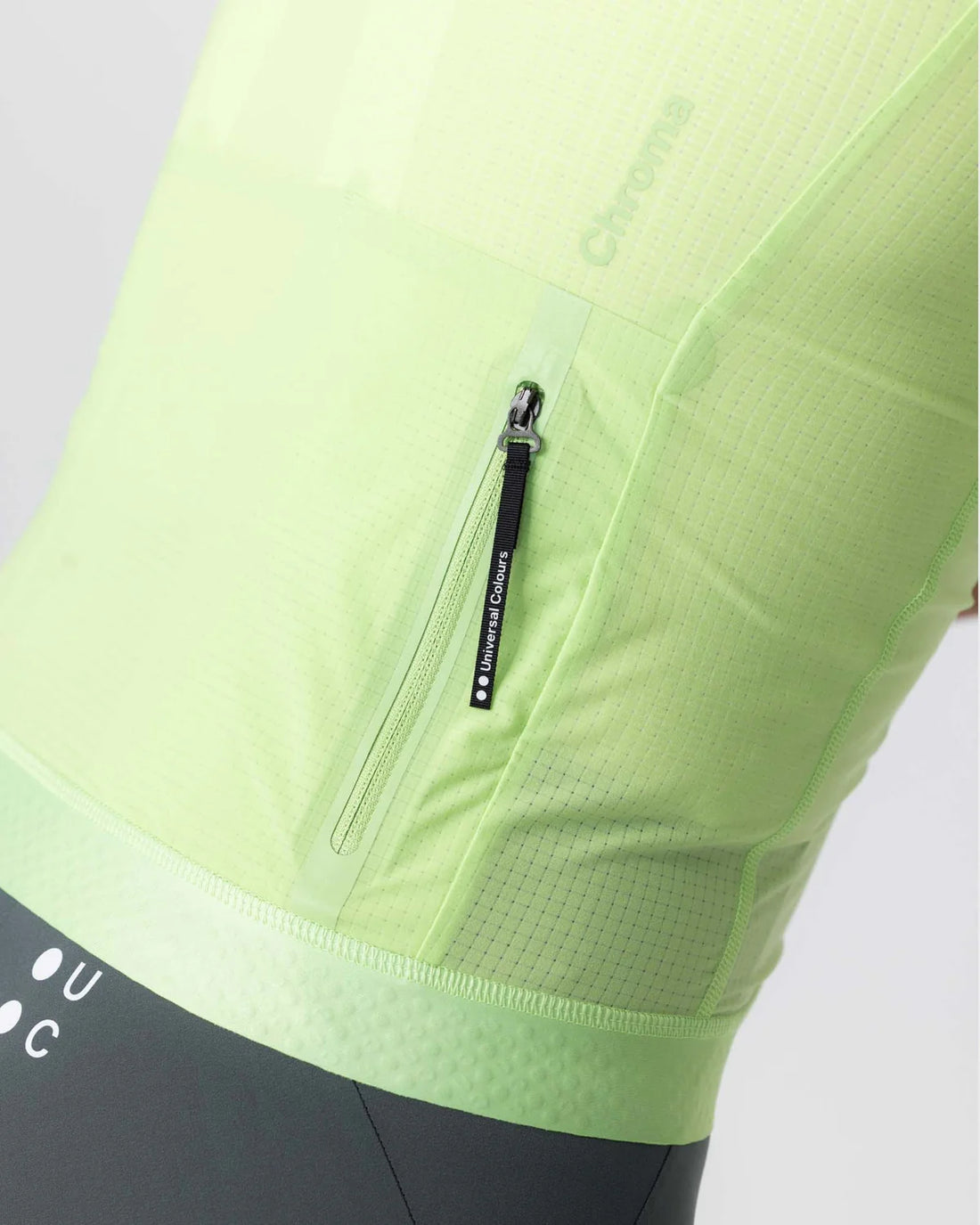 Universal Colours Chroma Men's Short Sleeve Jersey Radtrikot Bright Lime