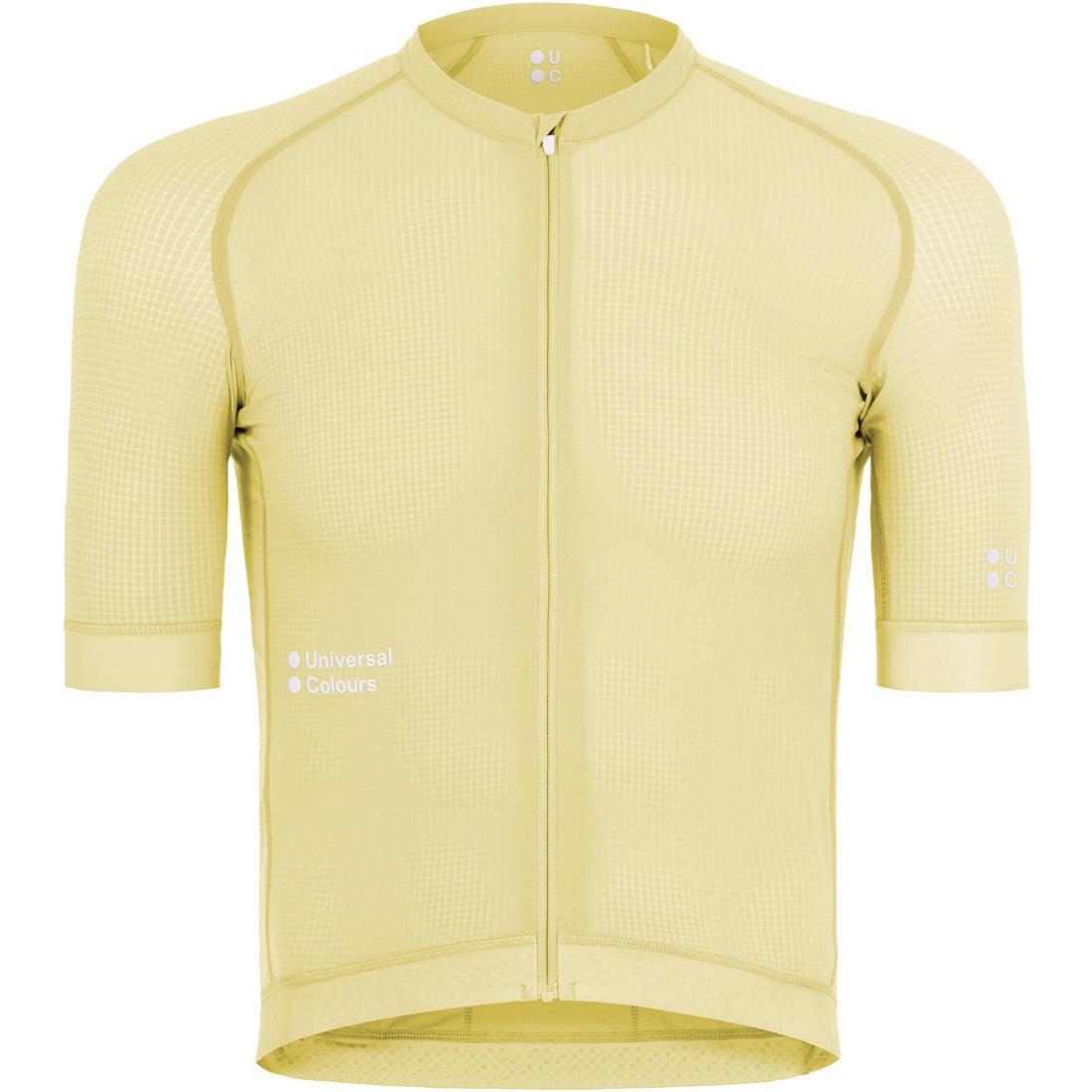 Universal Colours Chroma Men's Short Sleeve Jersey Radtrikot Lemon Yellow