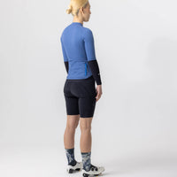 Universal Colours Mono Women’s Thermal Short Sleeve Jersey Radtrikot French Blue