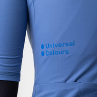 Universal Colours Mono Women’s Thermal Short Sleeve Jersey Radtrikot French Blue