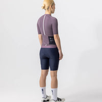 Universal Colours Mono Women's Short Sleeve Jersey Radtrikot Thistle Purple