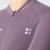 Universal Colours Mono Women's Short Sleeve Jersey Radtrikot Thistle Purple