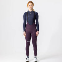 Universal Colours Mono Women's Bib Tight Winter-Radhose Purple