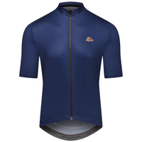 Café du Cycliste Fleurette V2 Men's Lightweight Cycling Jersey Radtrikot Navy