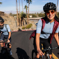 Café du Cycliste Christelle Women's Superlight Cycling Jersey Radtrikot Light Blue