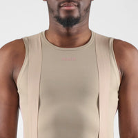 Pedaled Odyssey Power Dry® Base Layer Sleeveless Radunterhemd ärmellos Beige