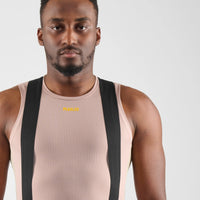 Pedaled Odyssey Power Dry® Base Layer Sleeveless Radunterhemd ärmellos Tan