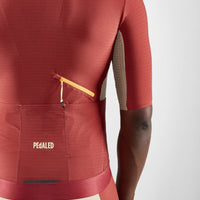Pedaled Odyssey Jersey Radtrikot Dark Red