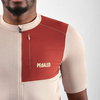 Pedaled Odyssey Merino Jersey Radtrikot Beige