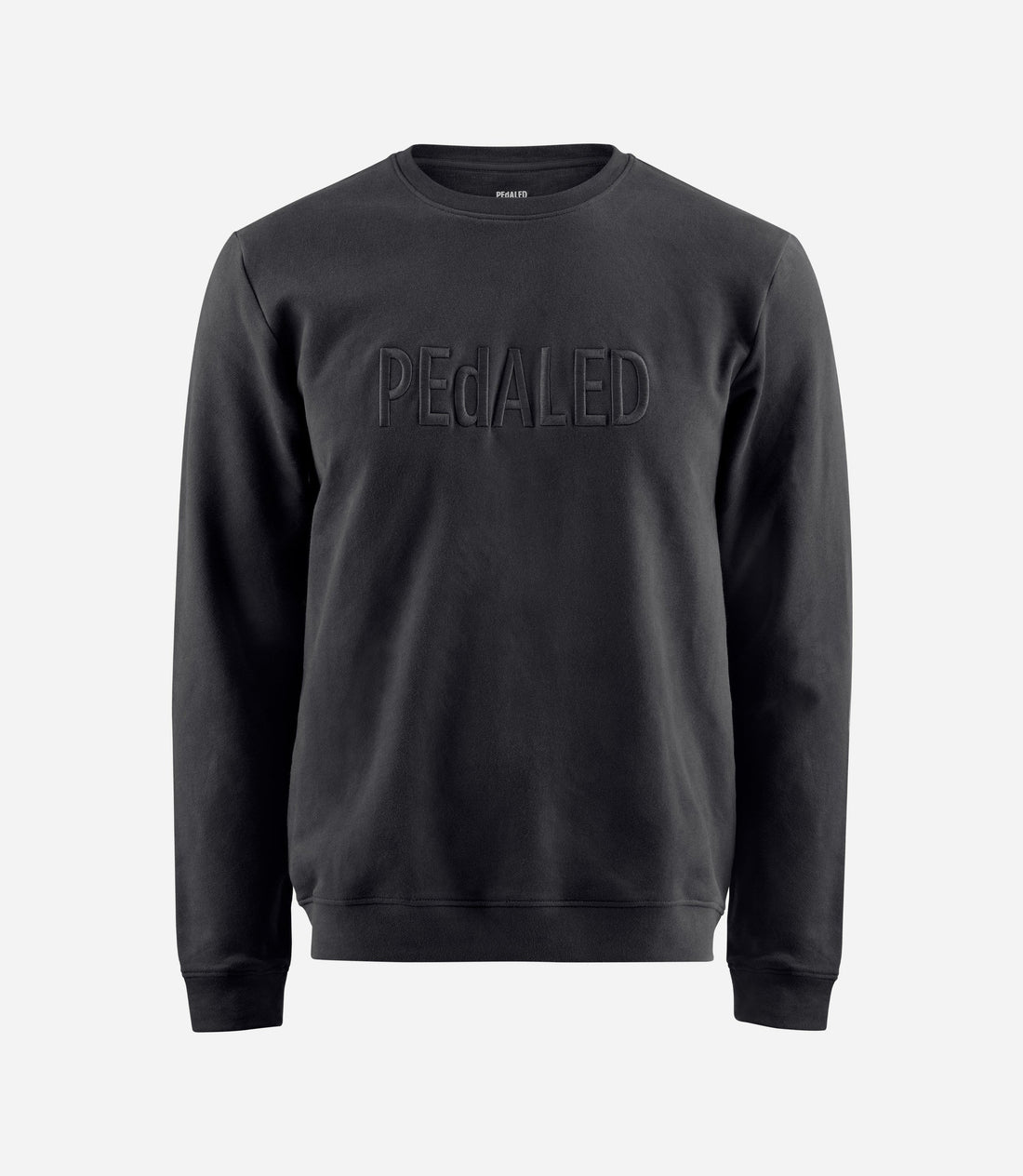 Pedaled Logo Sweatshirt Unisex Pullover Black