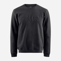 Pedaled Logo Sweatshirt Unisex Pullover Black