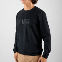 Pedaled Logo Sweatshirt Unisex Pullover Black