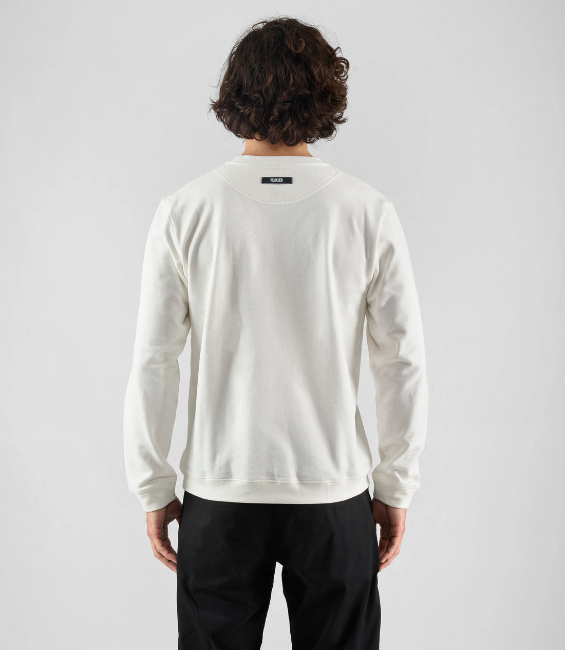Pedaled Logo Sweatshirt Unisex Pullover Off White