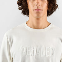 Pedaled Logo Sweatshirt Unisex Pullover Off White
