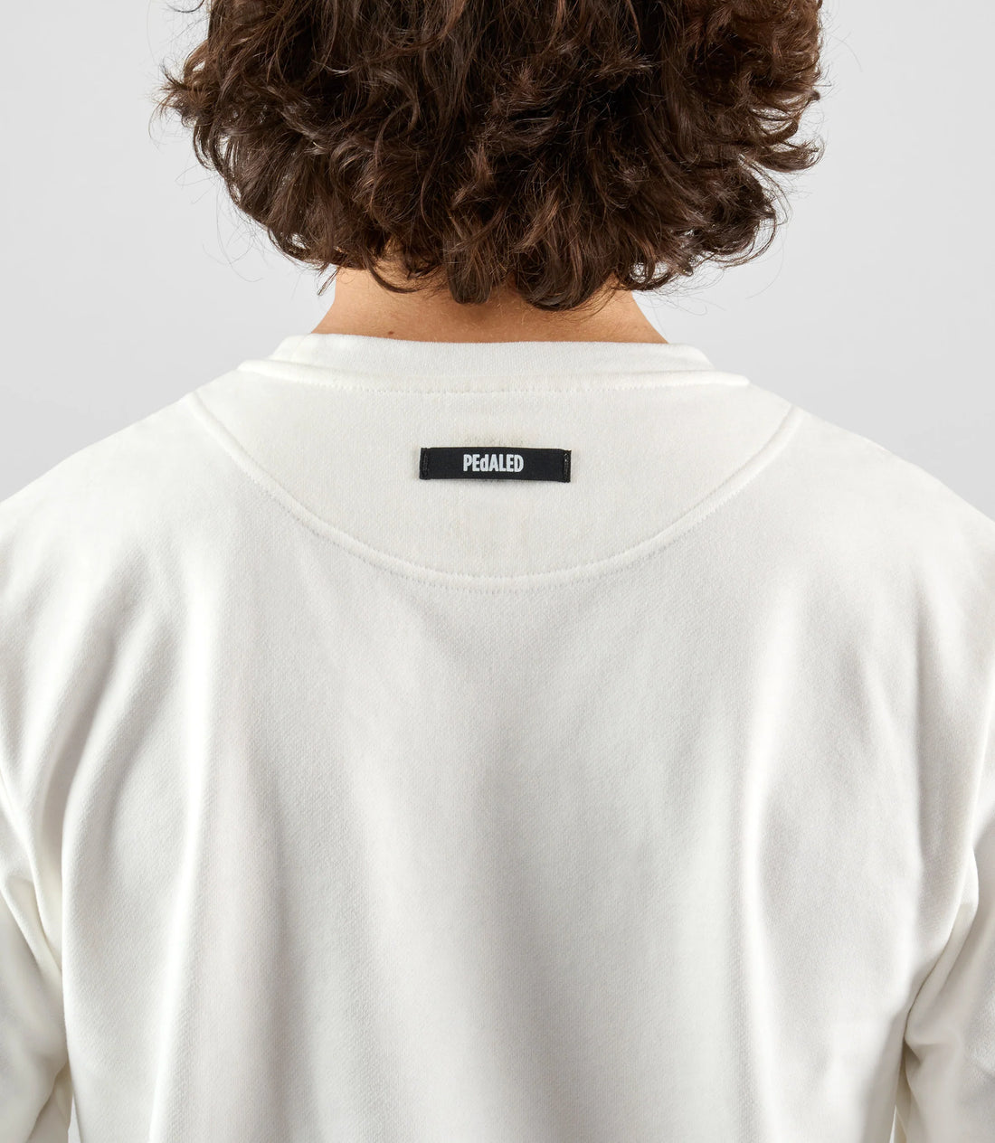 Pedaled Logo Sweatshirt Unisex Pullover Off White