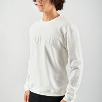 Pedaled Logo Sweatshirt Unisex Pullover Off White