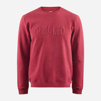 Pedaled Logo Sweatshirt Unisex Pullover Burgundy