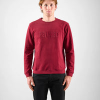 Pedaled Logo Sweatshirt Unisex Pullover Burgundy