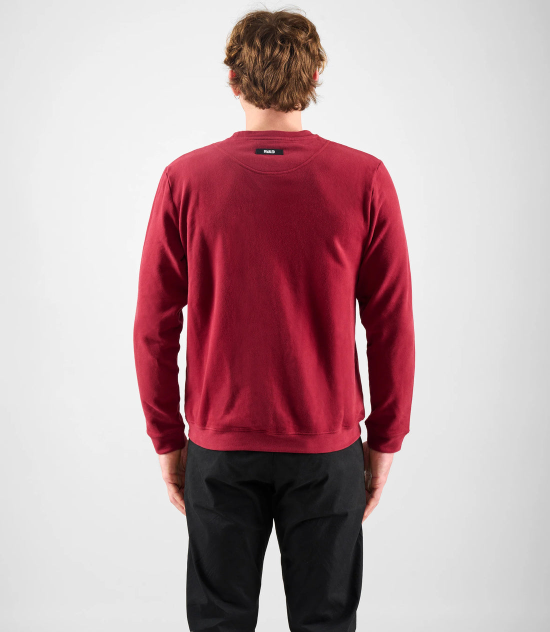 Pedaled Logo Sweatshirt Unisex Pullover Burgundy