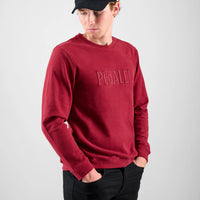 Pedaled Logo Sweatshirt Unisex Pullover Burgundy