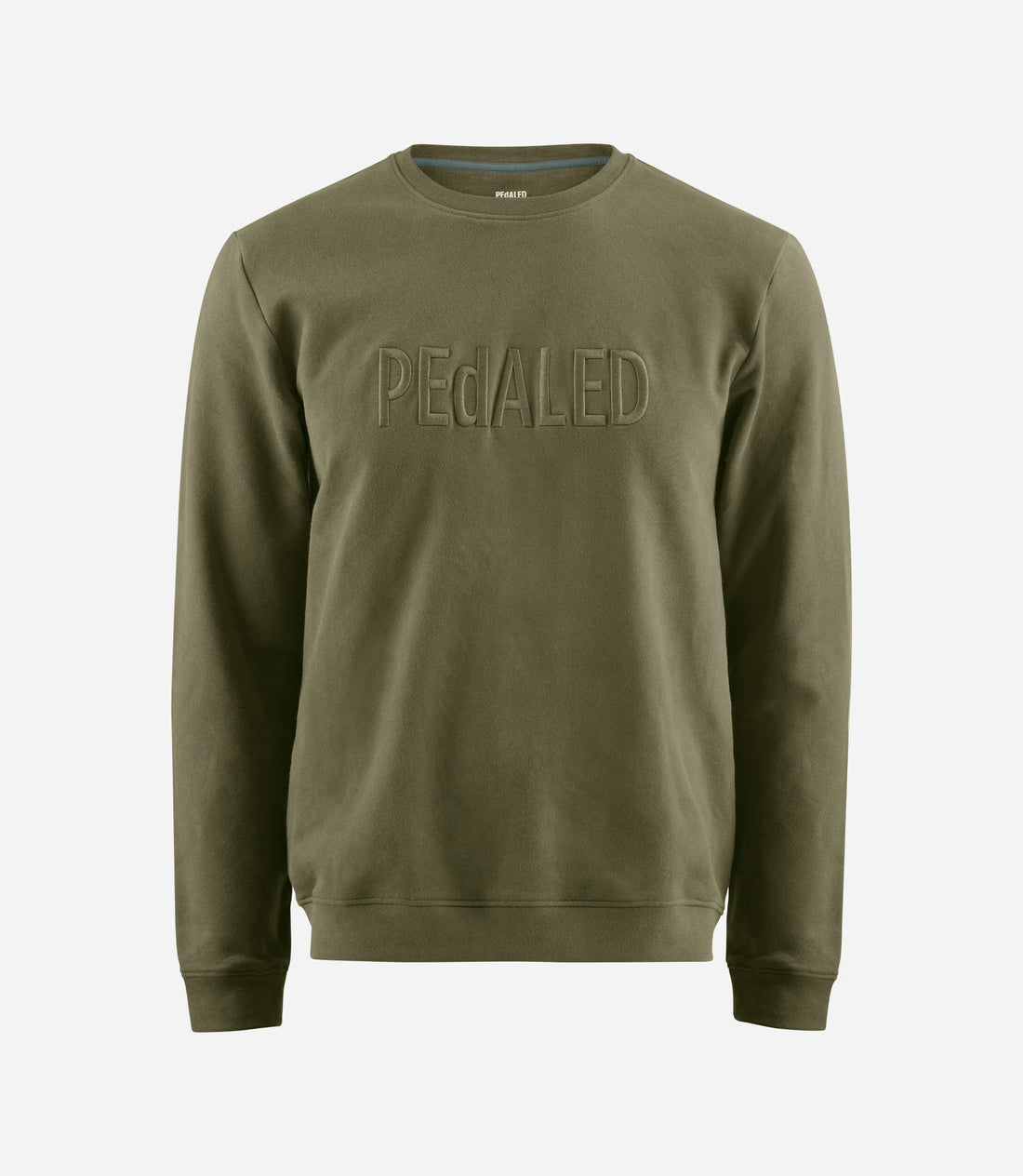 Pedaled Logo Sweatshirt Unisex Pullover Olive Green