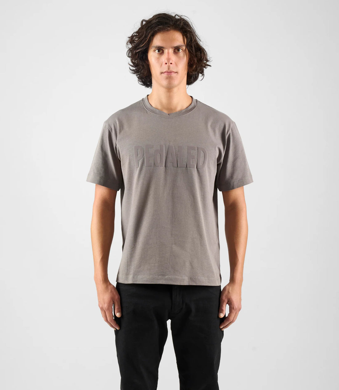 Pedaled Logo T-Shirt Unisex Shirt Dark Grey