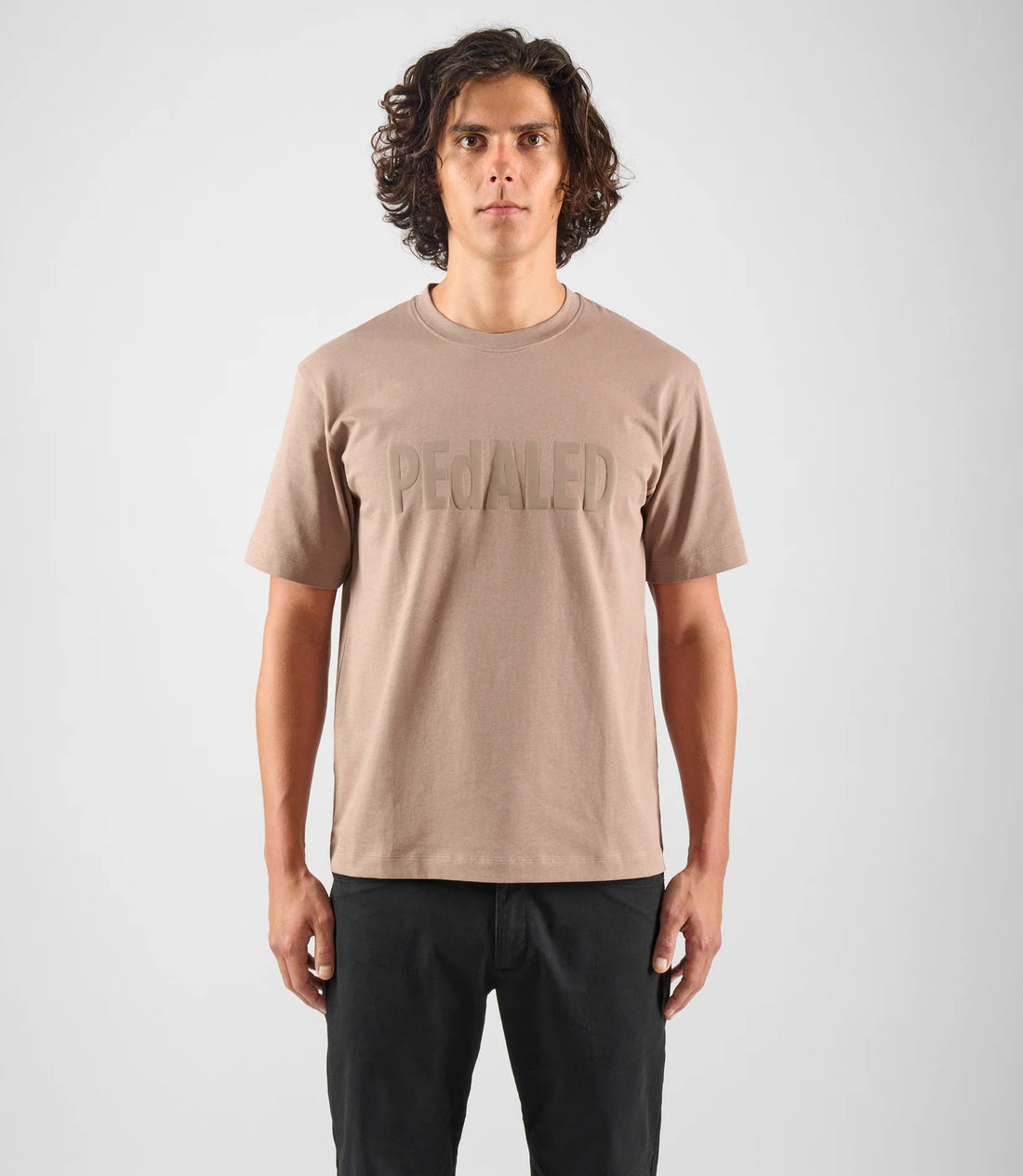 Pedaled Logo T-Shirt Unisex Shirt Light Grey