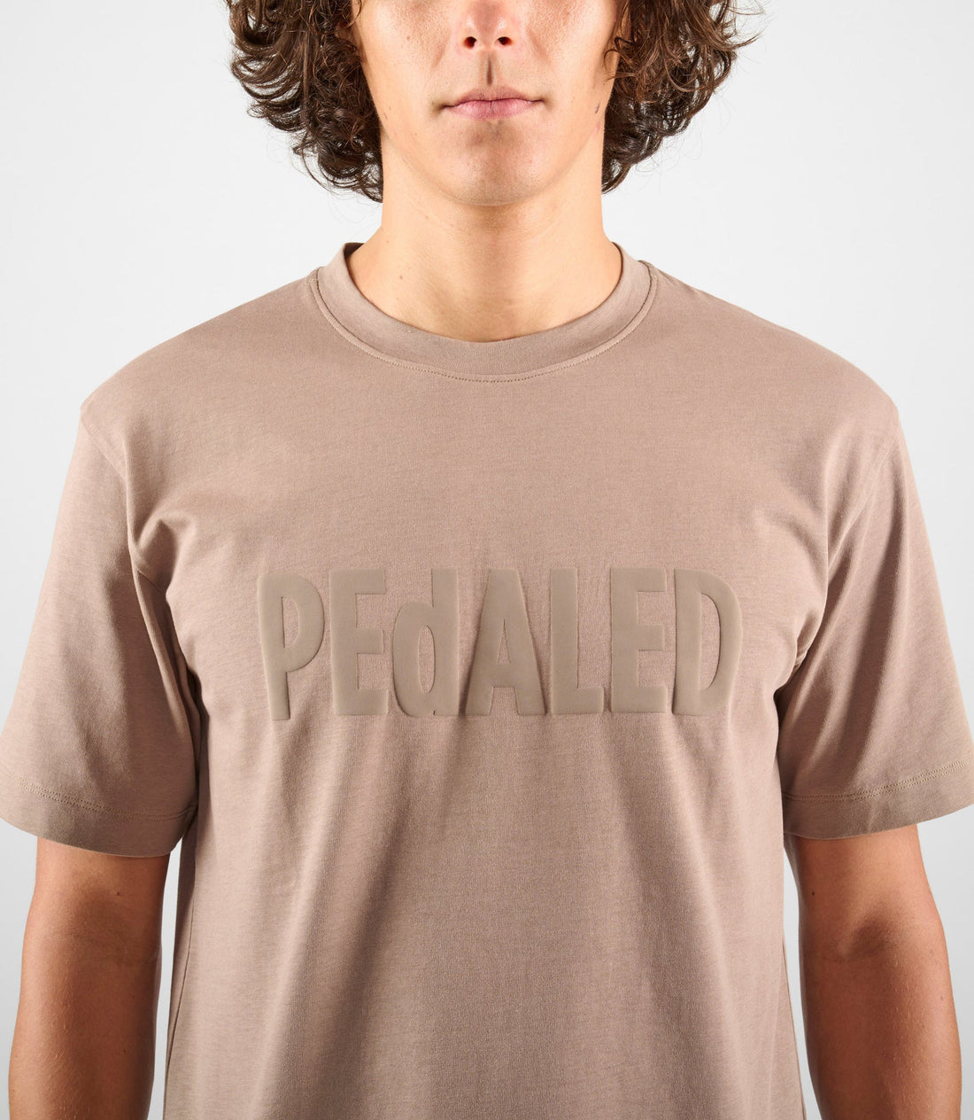 Pedaled Logo T-Shirt Unisex Shirt Light Grey