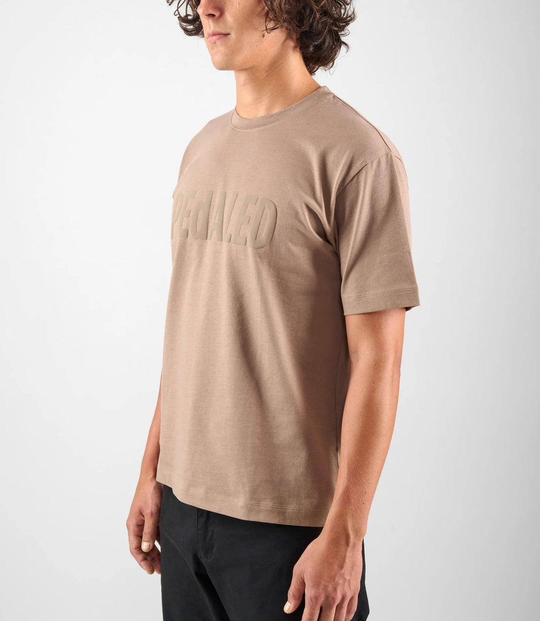 Pedaled Logo T-Shirt Unisex Shirt Light Grey