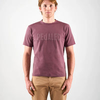 Pedaled Logo T-Shirt Unisex Shirt Burgundy
