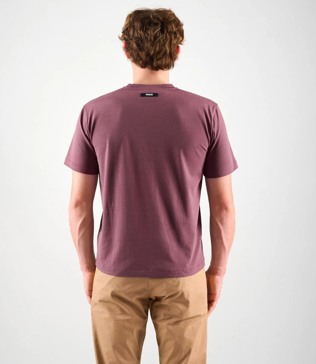Pedaled Logo T-Shirt Unisex Shirt Burgundy