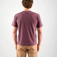 Pedaled Logo T-Shirt Unisex Shirt Burgundy