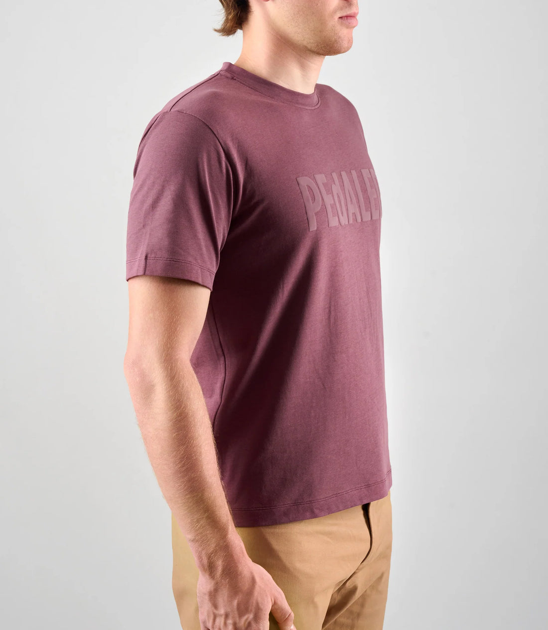 Pedaled Logo T-Shirt Unisex Shirt Burgundy