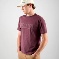 Pedaled Logo T-Shirt Unisex Shirt Burgundy
