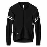 Maap Women's Apex Aeon LS Jersey Radtrikot langarm Black/White