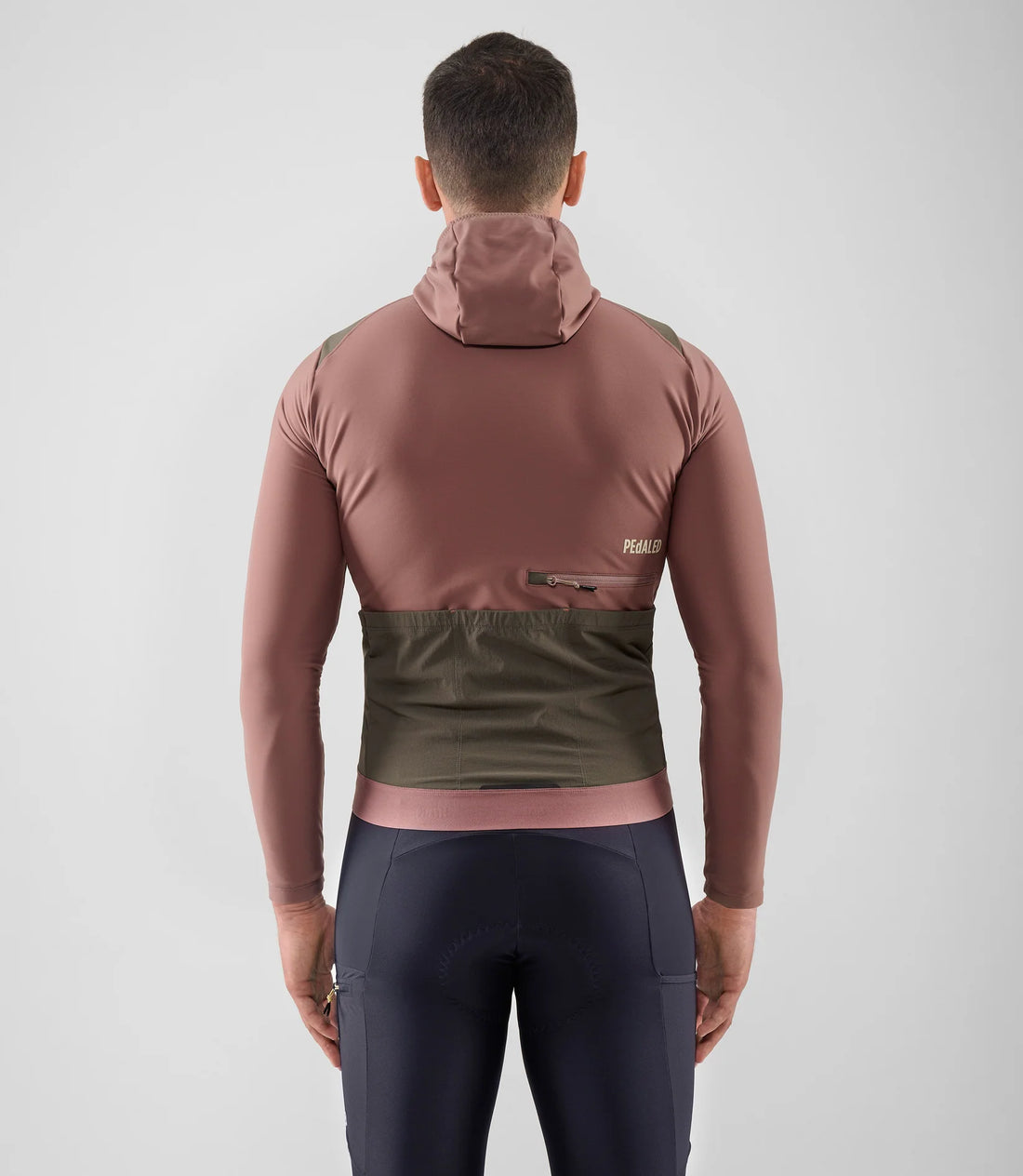 Pedaled Odyssey Hooded Long Sleeve Jersey Radtrikot langarm Dark Rose