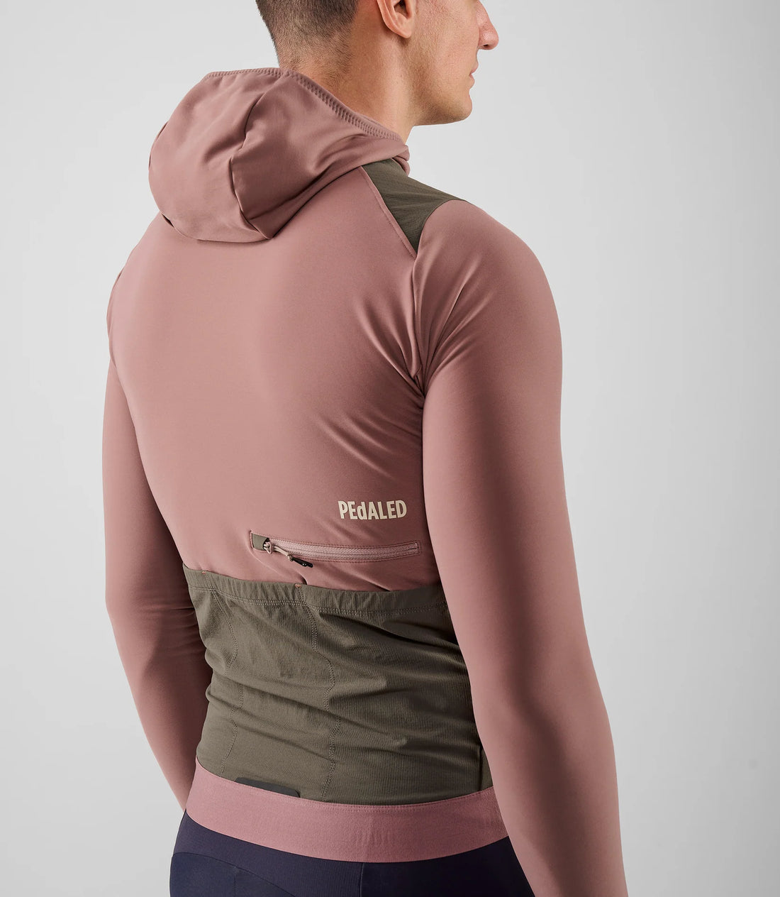 Pedaled Odyssey Hooded Long Sleeve Jersey Radtrikot langarm Dark Rose