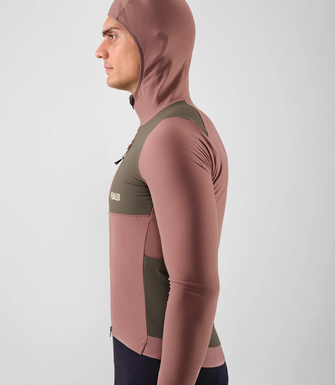 Pedaled Odyssey Hooded Long Sleeve Jersey Radtrikot langarm Dark Rose