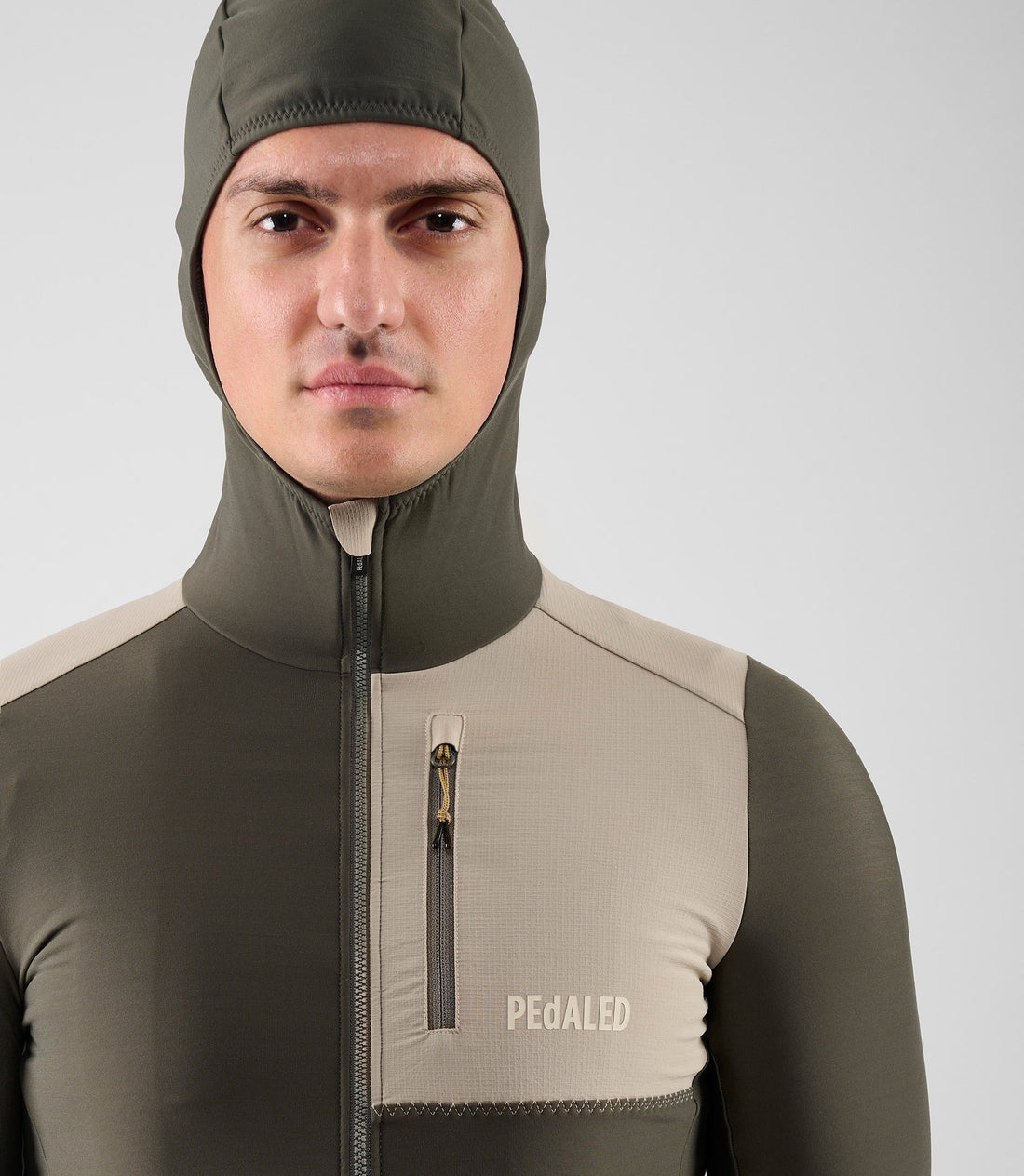 Pedaled Odyssey Hooded Long Sleeve Jersey Radtrikot langarm Grey Ink