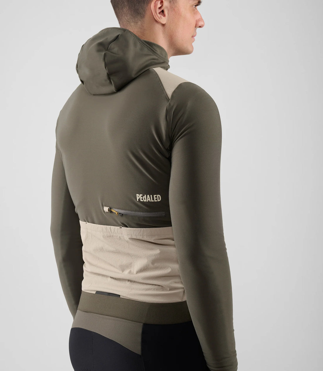 Pedaled Odyssey Hooded Long Sleeve Jersey Radtrikot langarm Grey Ink