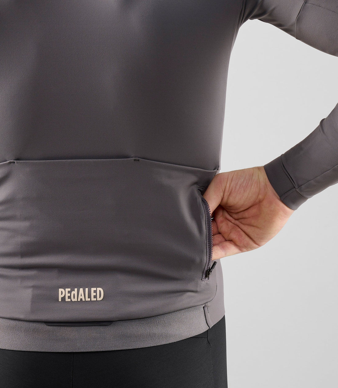 Pedaled Element Long Sleeve Jersey Radtrikot langarm Grey