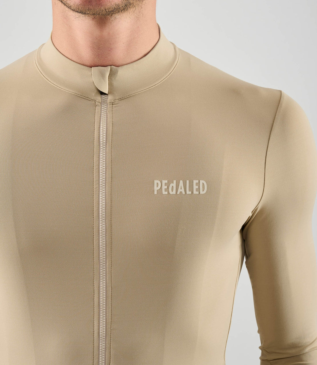 Pedaled Element Long Sleeve Jersey Radtrikot langarm Beige