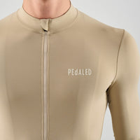 Pedaled Element Long Sleeve Jersey Radtrikot langarm Beige