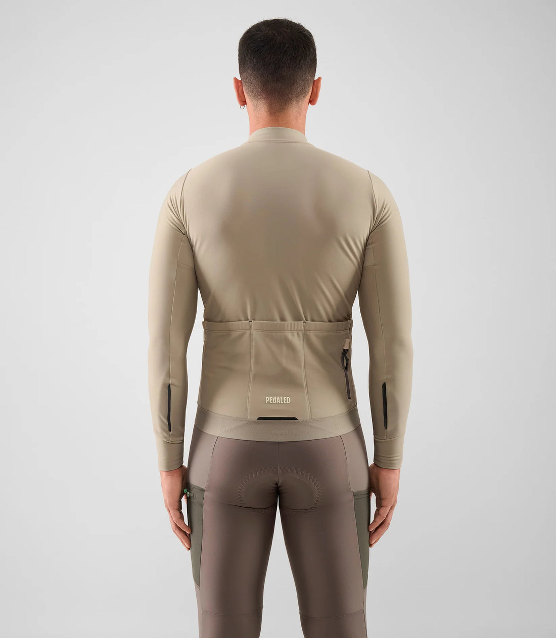 Pedaled Odyssey Long Sleeve Jersey Radtrikot langarm Beige